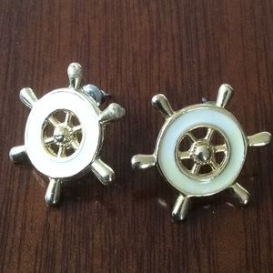 Nautical enamel earrings by Fornash